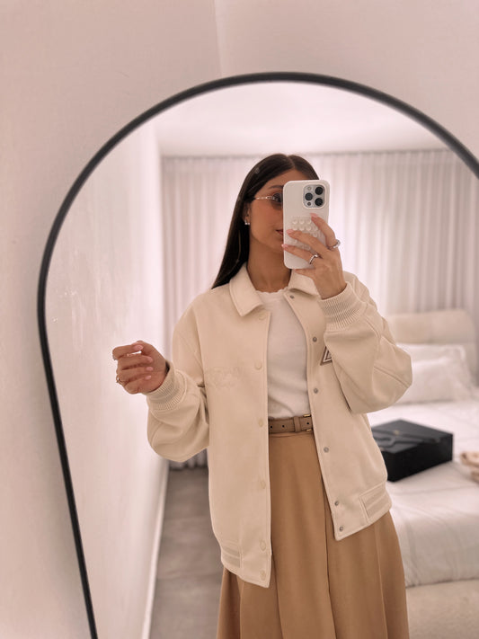 חצאית קפלים- קאמל