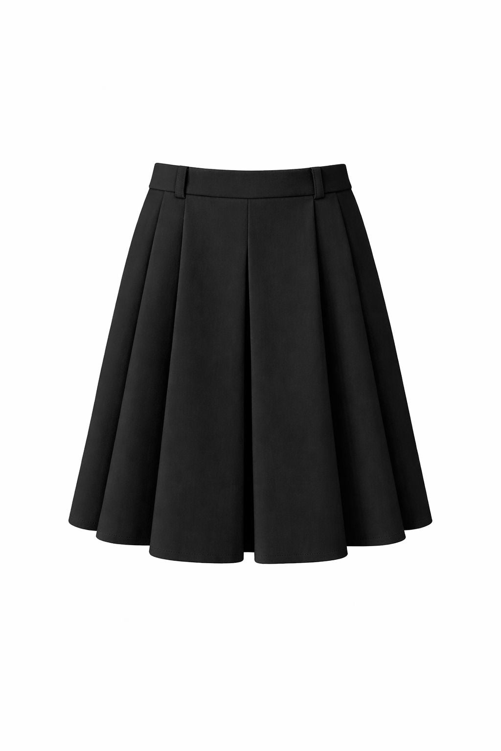 רכישה מוקדמת חצאית קפלים - שחור